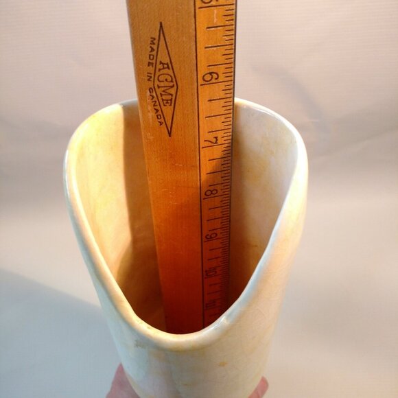 Vintage Ceramic Vessel with Hole & Cone Bottom Crazing UNKNOWN OBJECT - Picture 8 of 12